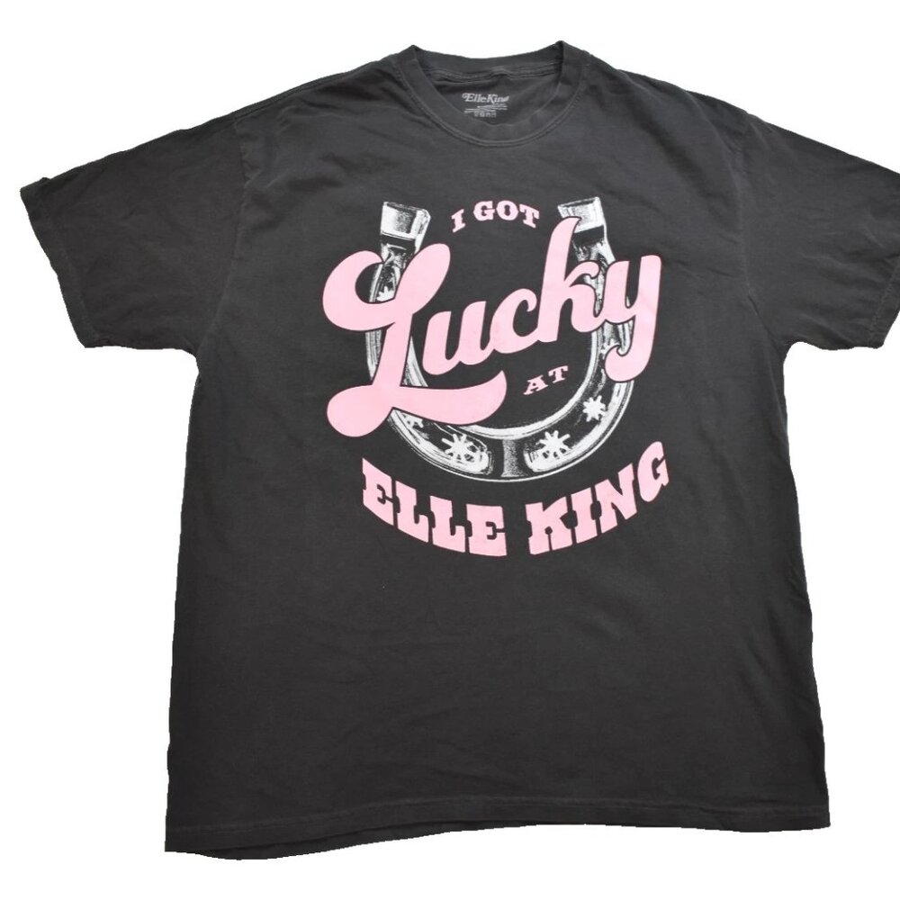 Elle King I Got Lucky At Elle King A Freaking Men Tour 2023 Adult Shirt New XL